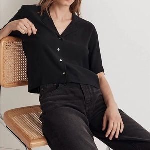 New Madewell Button Front Resort Shirt Sz S